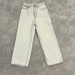 Madewell perfect vintage wide leg crop jean size 27